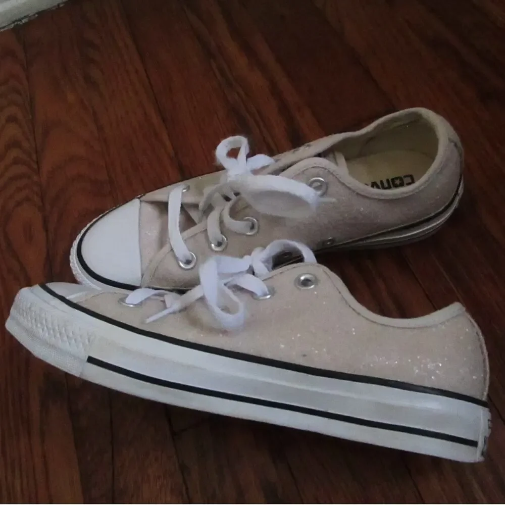 Pink Shimmer Chuck Taylor All Star Low Sneakers Women’s Size 6 Converse